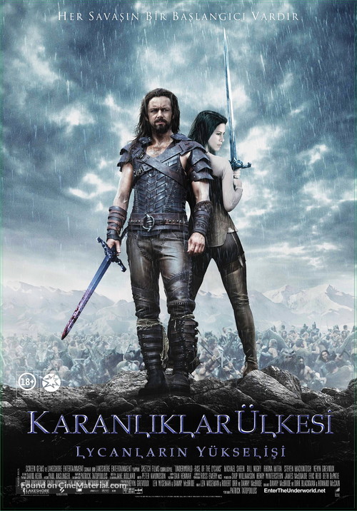 Underworld: Rise of the Lycans - Turkish Movie Poster