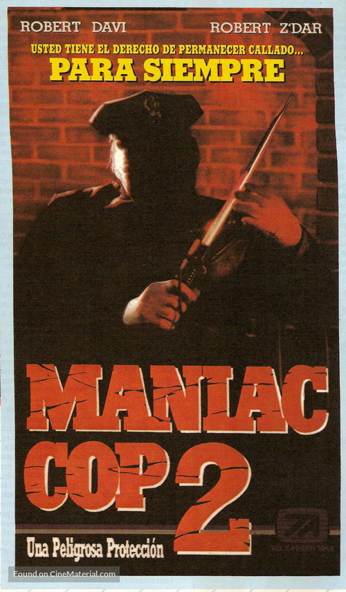 Maniac Cop 2 - Argentinian VHS movie cover