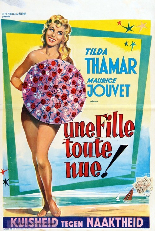 La mujer desnuda - Belgian Movie Poster