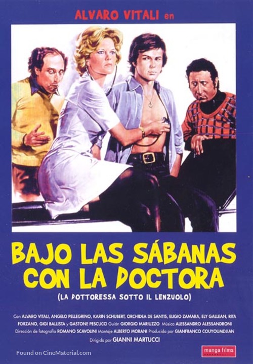 La dottoressa sotto il lenzuolo - Spanish DVD movie cover