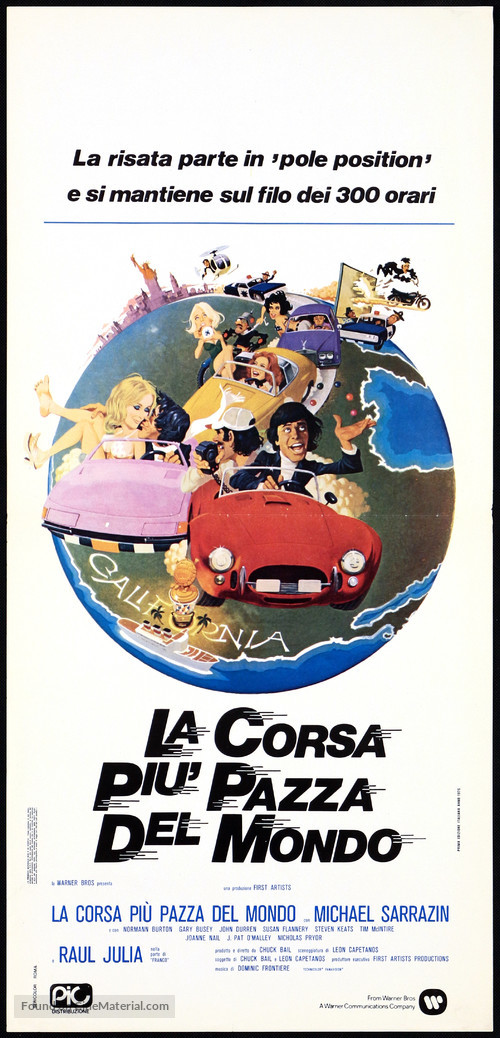 The Gumball Rally - Italian Movie Poster