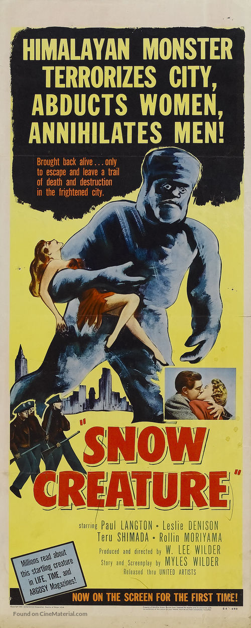 The Snow Creature - Movie Poster