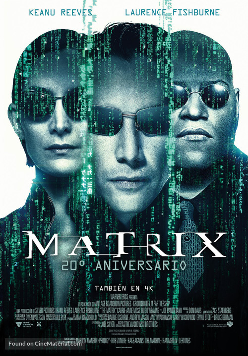 The Matrix - Spanish Re-release movie poster