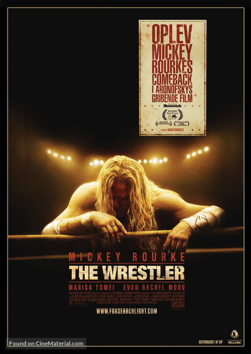 The Wrestler - Danish Movie Poster