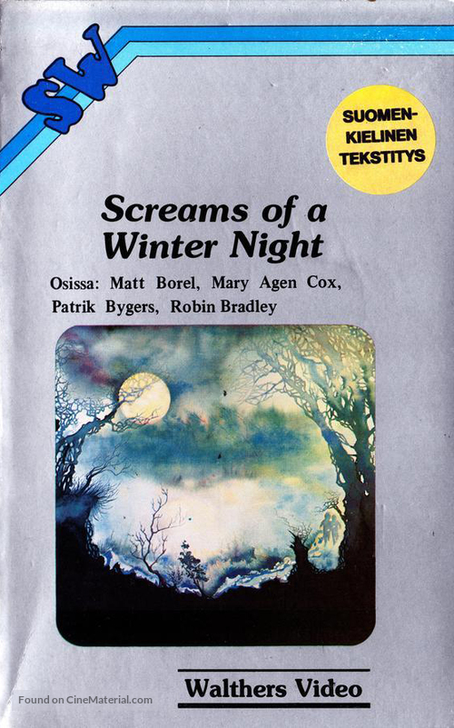 Screams of a Winter Night - Finnish VHS movie cover