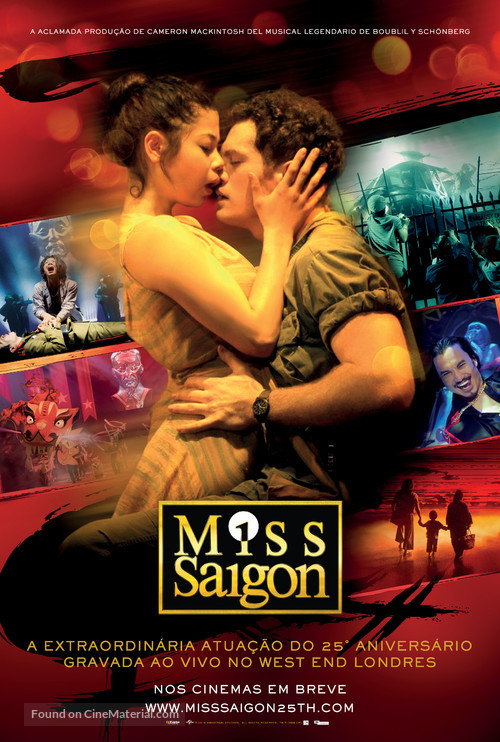 Miss Saigon: 25th Anniversary - Brazilian Movie Poster