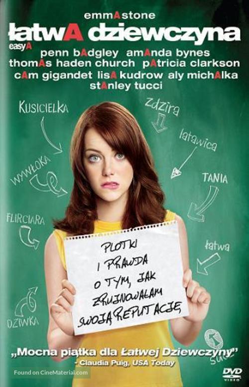 Easy A - Polish DVD movie cover