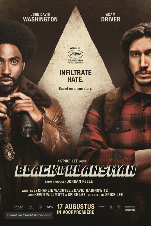BlacKkKlansman - Dutch Movie Poster