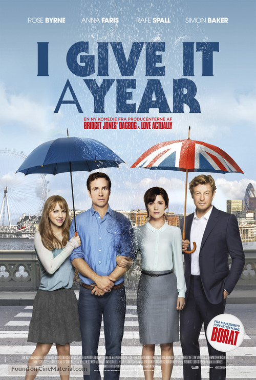 I Give It a Year - Danish Movie Poster