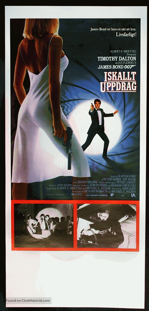 The Living Daylights - Swedish Movie Poster