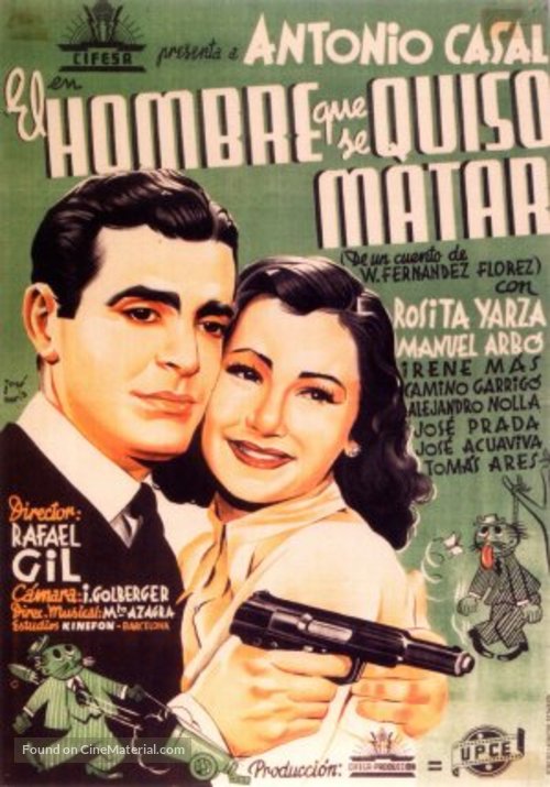 El hombre que se quiso matar - Spanish Movie Poster