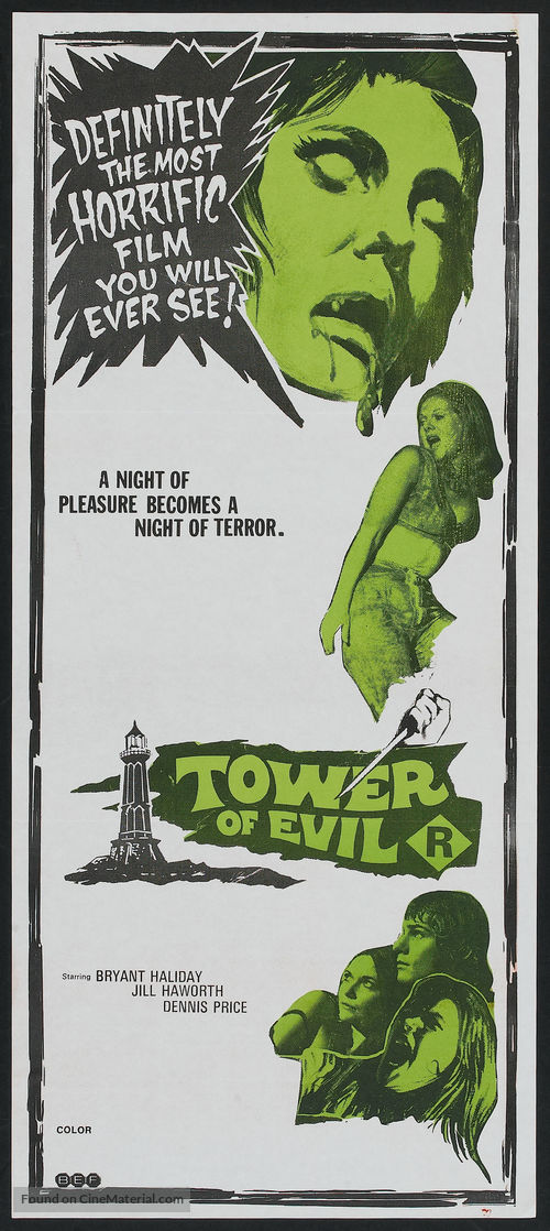 Tower of Evil - Australian Movie Poster