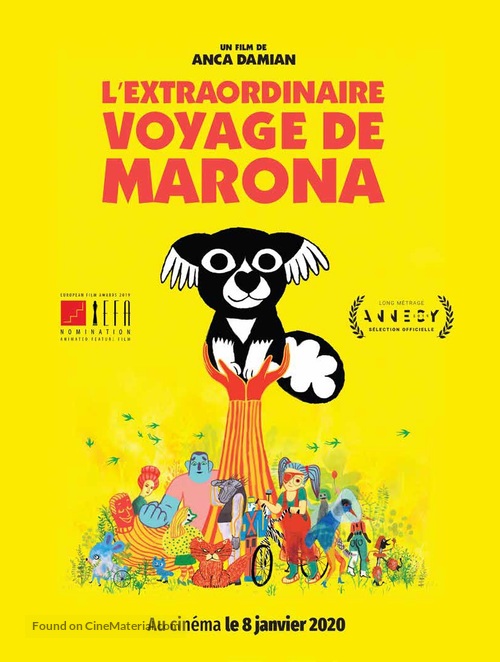 L&#039;extraordinaire voyage de Marona - French Movie Poster