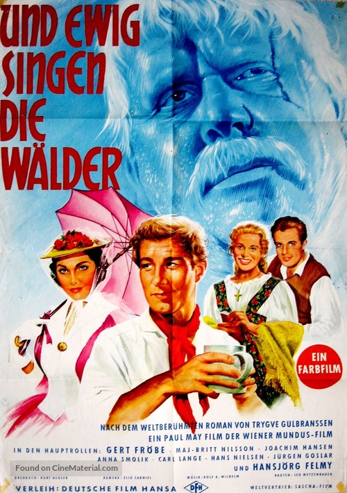Und ewig singen die W&auml;lder - German Movie Poster