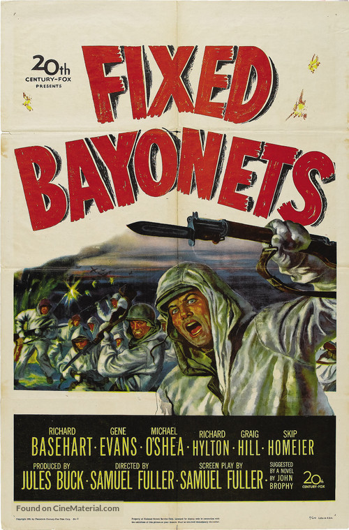 Fixed Bayonets! - Movie Poster