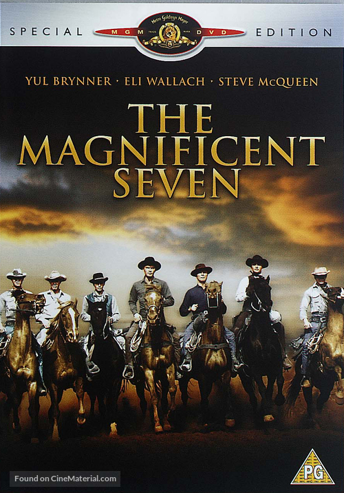 The Magnificent Seven - British DVD movie cover