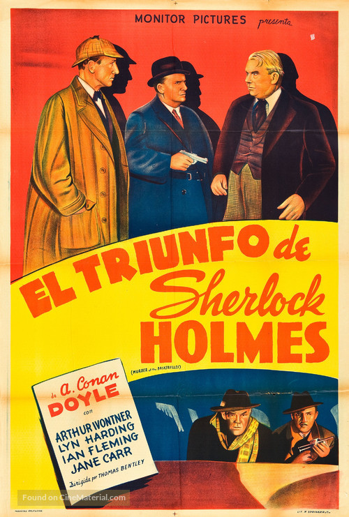 The Triumph of Sherlock Holmes - Argentinian Movie Poster