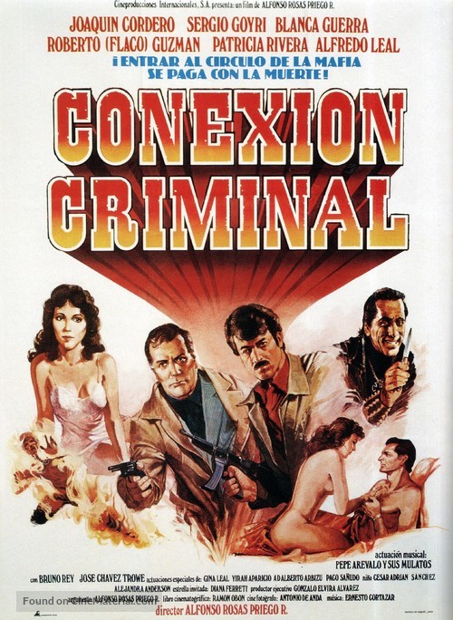 Conexi&oacute;n criminal - Mexican Movie Poster