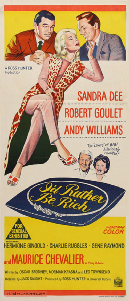 I&#039;d Rather Be Rich - Australian Movie Poster