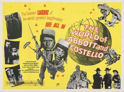 The World of Abbott and Costello - British Movie Poster
