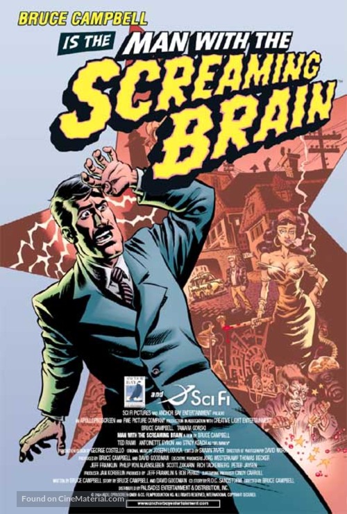 Man with the Screaming Brain - poster