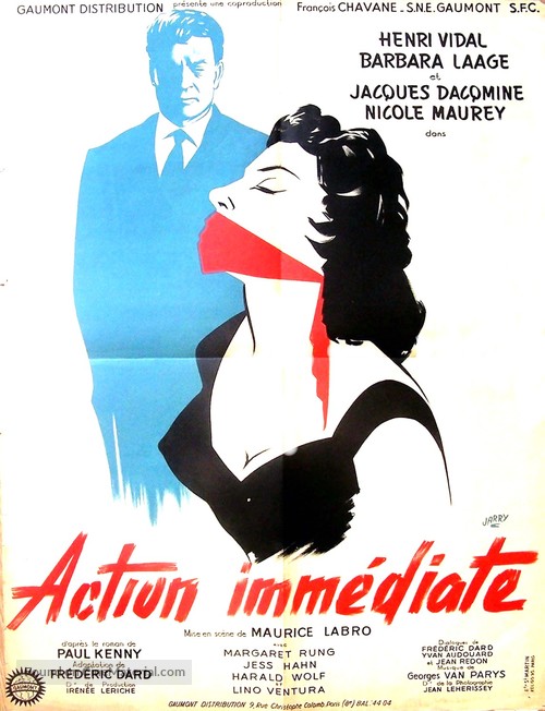 Action imm&eacute;diate - French Movie Poster