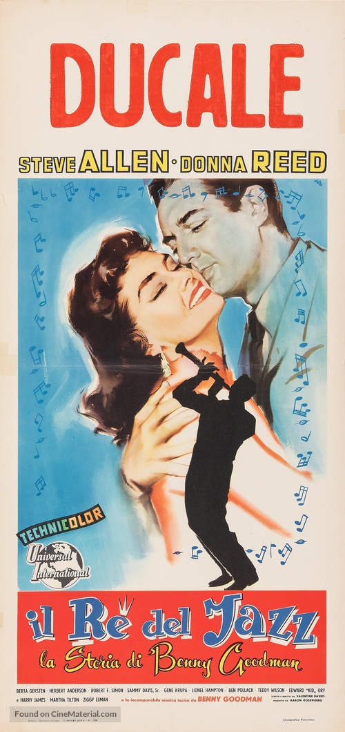 The Benny Goodman Story - Italian Movie Poster