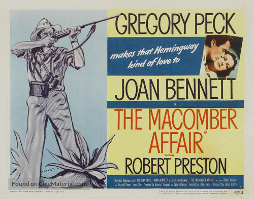 The Macomber Affair - Movie Poster