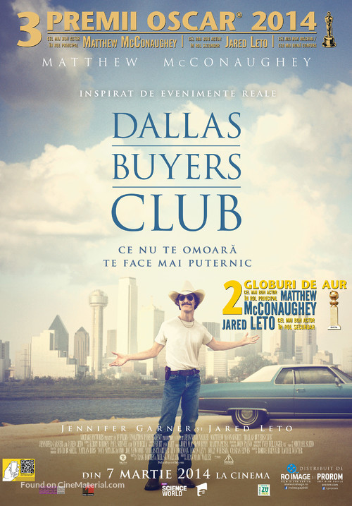 Dallas Buyers Club - Romanian Movie Poster