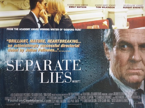 Separate Lies - British Movie Poster