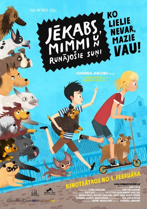 Jekabs, Mimmi un runajosie suni - Latvian Movie Poster