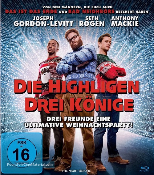 The Night Before - German Blu-Ray movie cover