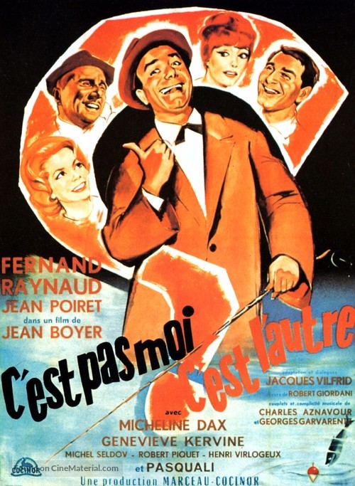 C&#039;est pas moi, c&#039;est l&#039;autre - French Movie Poster