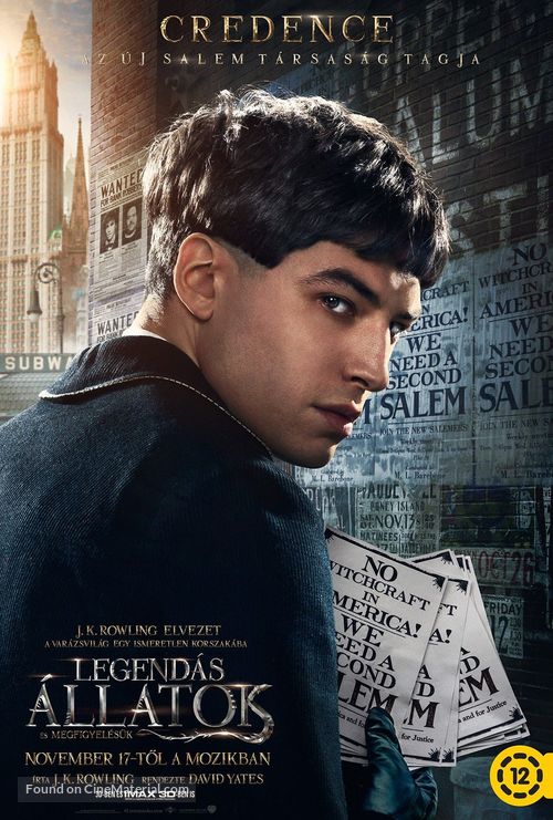 Fantastic Beasts and Where to Find Them - Hungarian Movie Poster