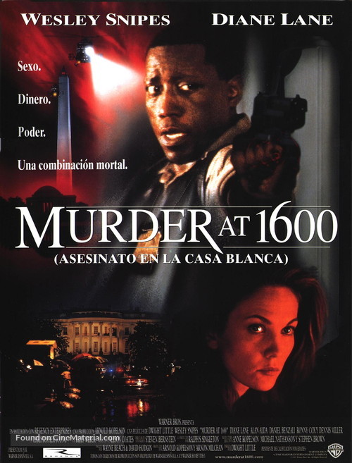 Murder At 1600 - Spanish Movie Poster