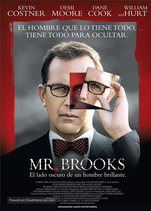 Mr. Brooks - Uruguayan Movie Poster