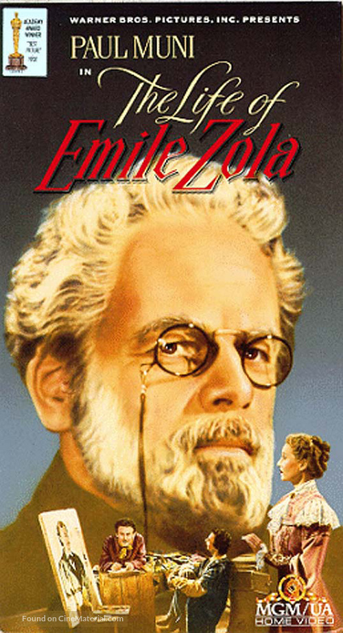 The Life of Emile Zola - VHS movie cover