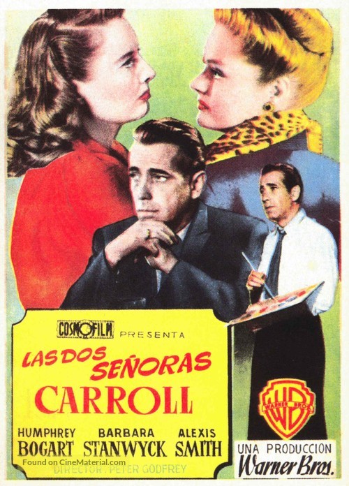 The Two Mrs. Carrolls - Spanish Movie Poster