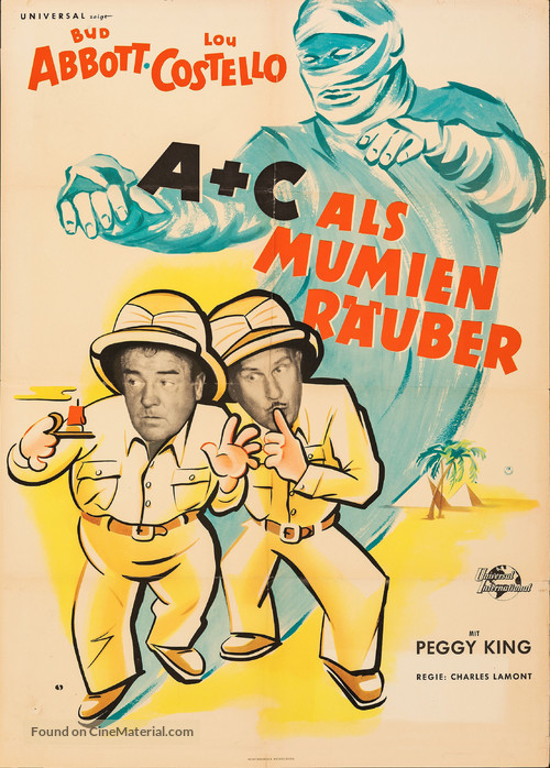 Abbott and Costello Meet the Mummy - German Movie Poster