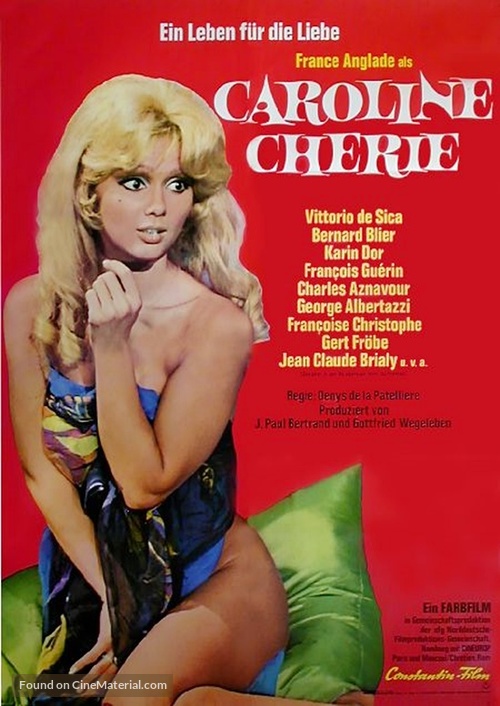 Caroline ch&eacute;rie - German Movie Poster