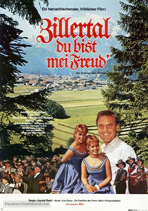 Die Zwillinge vom Zillertal - German Movie Poster