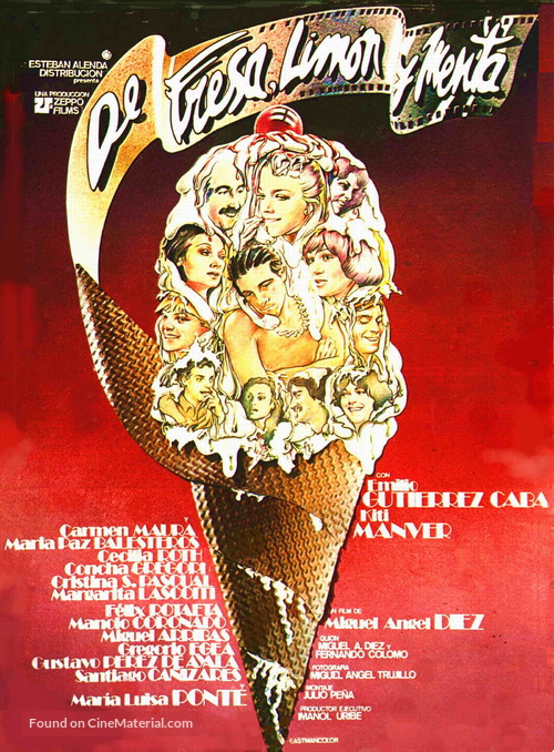 De fresa, lim&oacute;n y menta - Spanish Movie Poster