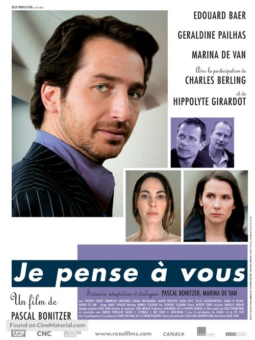 Je pense &agrave; vous - French Movie Poster