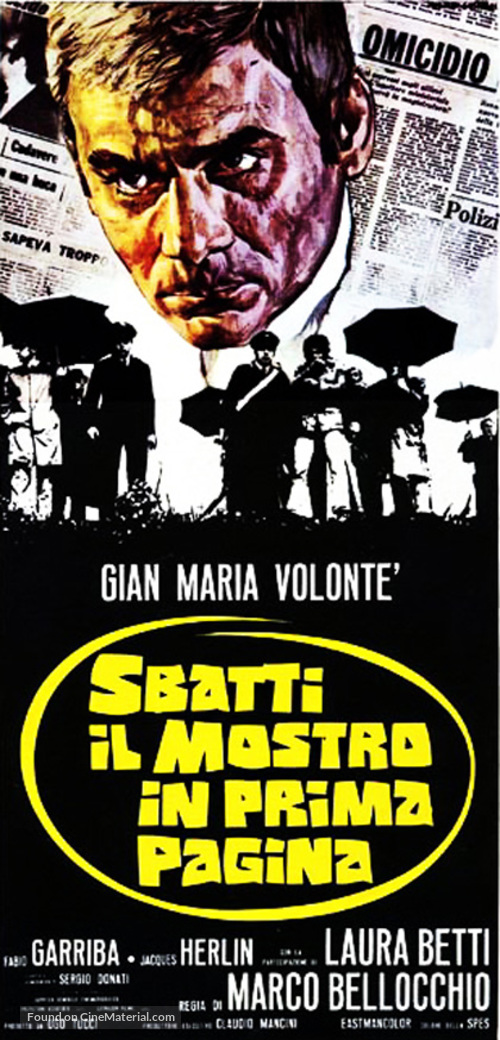 Sbatti il mostro in prima pagina - Italian Movie Poster