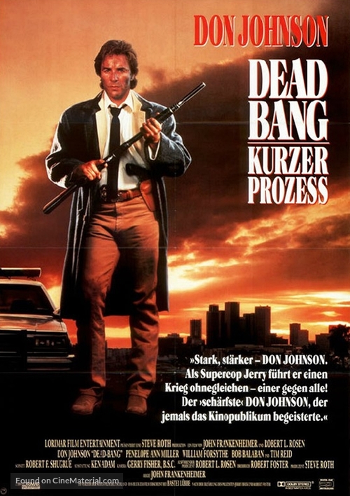 Dead Bang - German Movie Poster