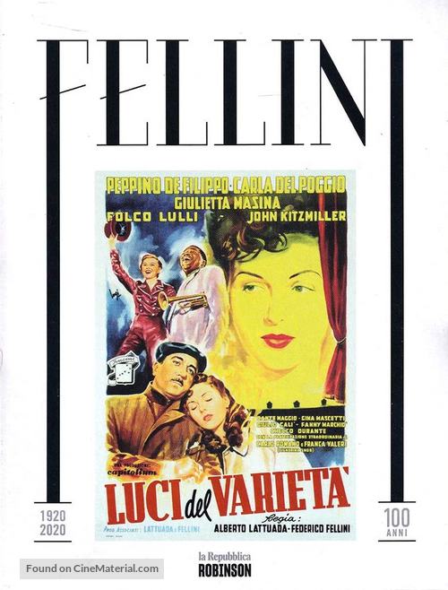 Luci del variet&agrave; - Italian DVD movie cover