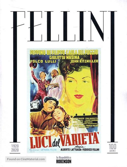 Luci del variet&agrave; - Italian DVD movie cover