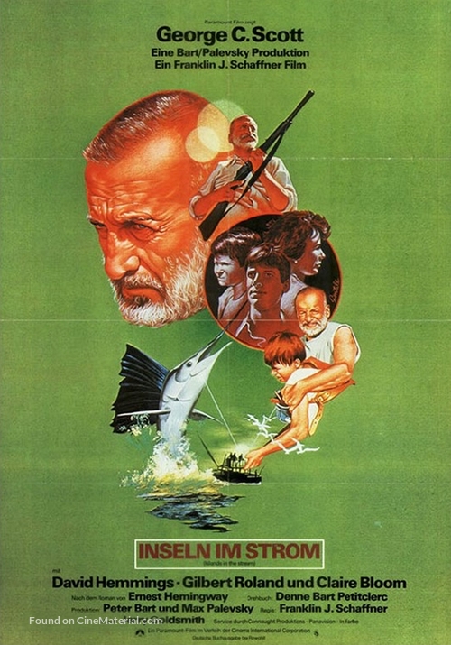 Islands in the Stream - German Movie Poster