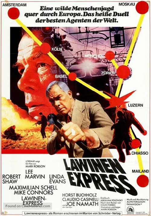 Avalanche Express - German Movie Poster