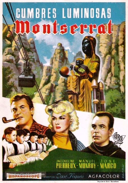 Cumbres luminosas (Montserrat) - Spanish Movie Poster